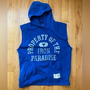 Under Armour Iron Paradise Blue Sleeveless Hoodie XL